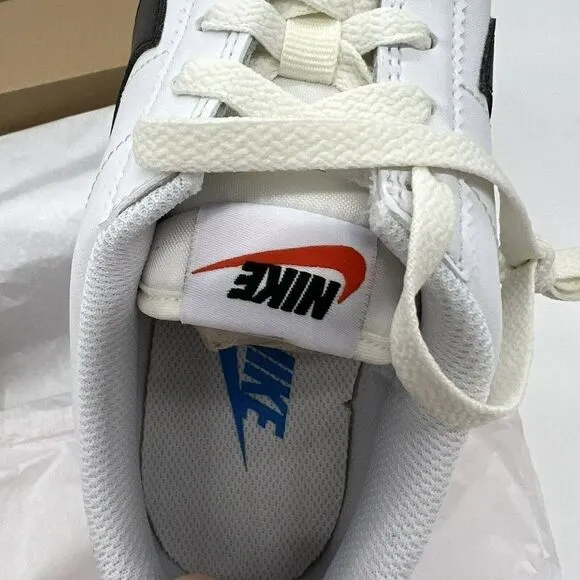 Nike Cortez Womens White Black Photo Blue Sail Fashion Sneakers - 7 NIB