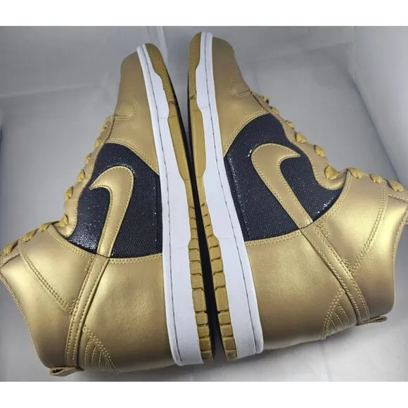 Nike Dunk High Gold / Black/White  Sneakers Size 10