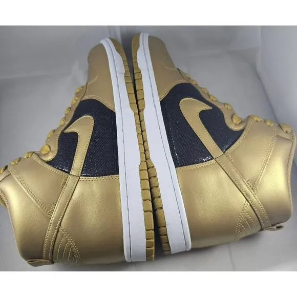 Nike Dunk High Gold / Black/White  Sneakers Size 10