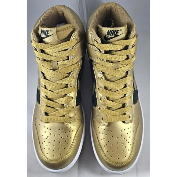 Nike Dunk High Gold / Black/White  Sneakers Size 10