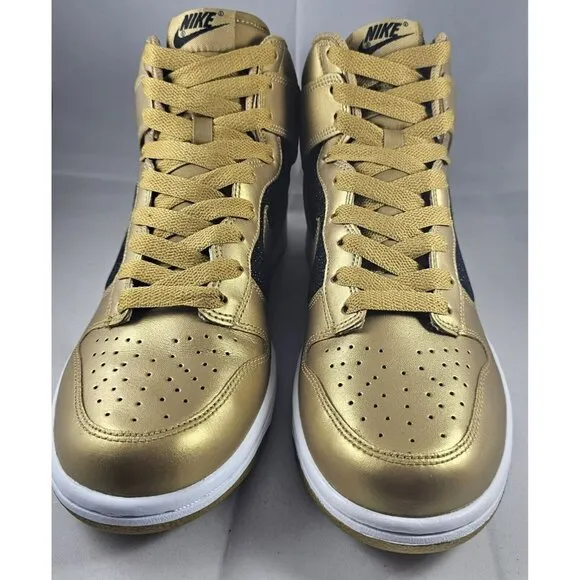 Nike Dunk High Gold / Black/White  Sneakers Size 10