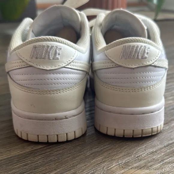 Nike Dunk low worn once Nike dunk sneakers yellow white air force Jordan 6.5y