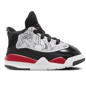 Nike Jordan Dub Zero Sneakers Red/Black/White Size 3C DV1358-162