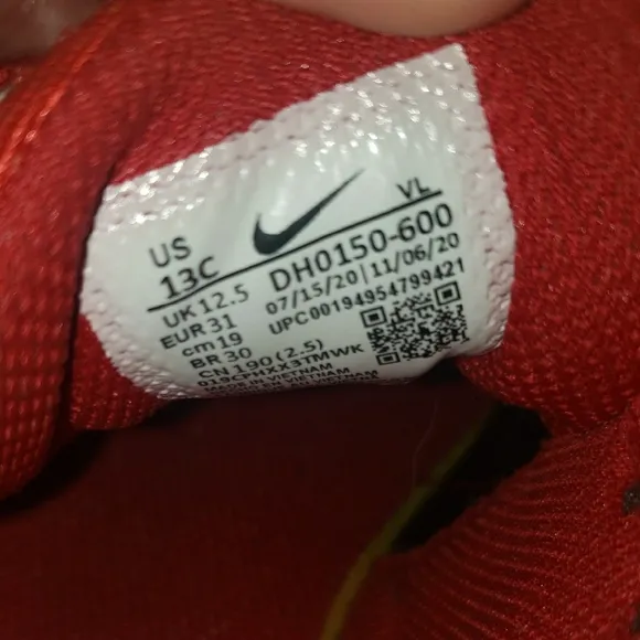 Nike Kids Air Max Red Sneakers