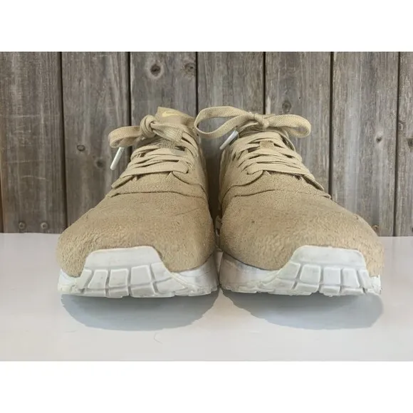 Nike Lab Air Max 1 Royal Linen Sneakers Brown Suede Nike 847671-221 Mens Sz 7