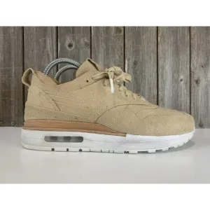 Nike Lab Air Max 1 Royal Linen Sneakers Brown Suede Nike 847671-221 Mens Sz 7