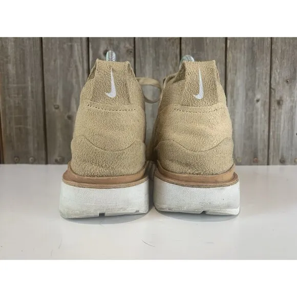 Nike Lab Air Max 1 Royal Linen Sneakers Brown Suede Nike 847671-221 Mens Sz 7