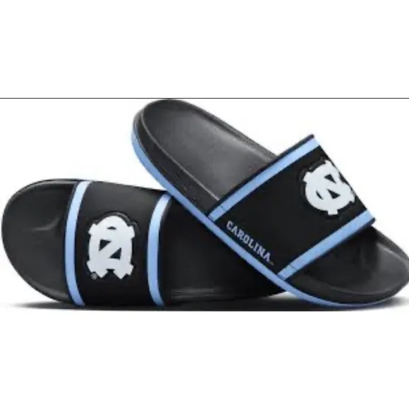 Nike North Carolina Tarheels Slides Offcourt Sandals DD0552-002 Black Men's 12