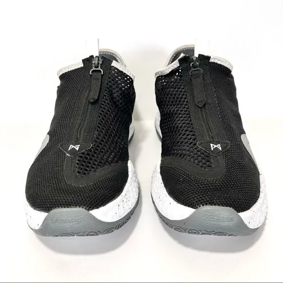 Nike PG 4 Paul George Team Black Platinum Basketball Sneakers Mens 7.5