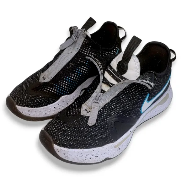 Nike PG4 Heather Black Blue Paul George CD5079-004 Size: 7.5 Men Basketball Air