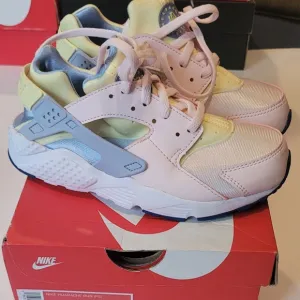 Nike Pink and Yellow Sneakers with Neoprene Sock Liner
