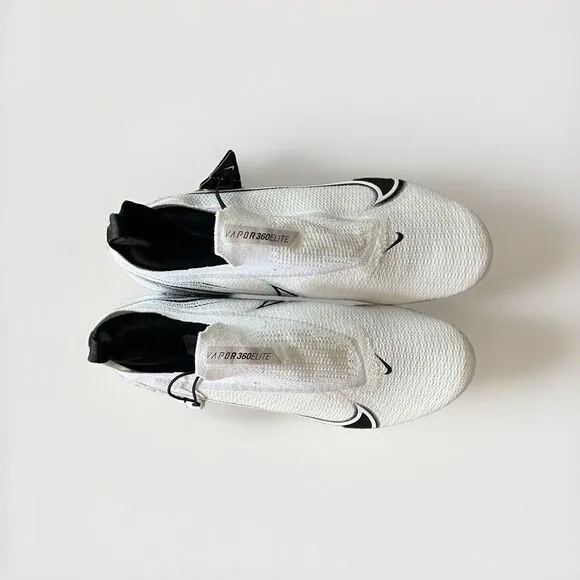 Nike Vapor Edge Elite 360 Flyknit Football White CV6317-100 Men's Size 12.5 Wide