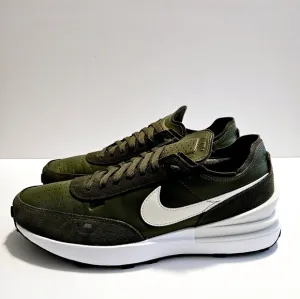 Nike Waffle One Leather Shoes Black/White Men's Size 11 Sneaker DX9428-201