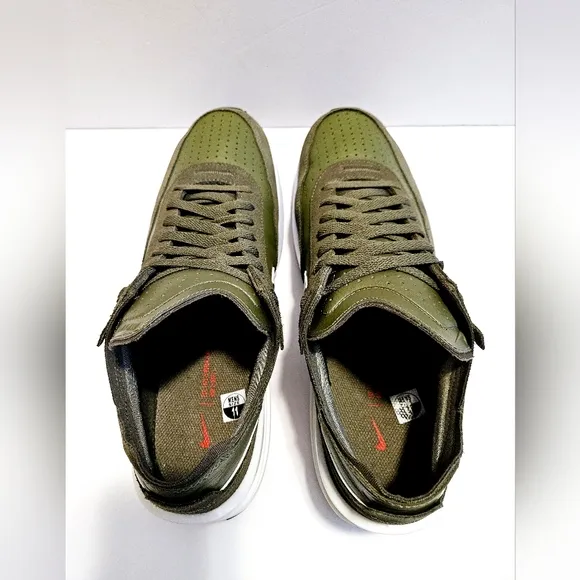 Nike Waffle One Leather Shoes Black/White Men's Size 11 Sneaker DX9428-201