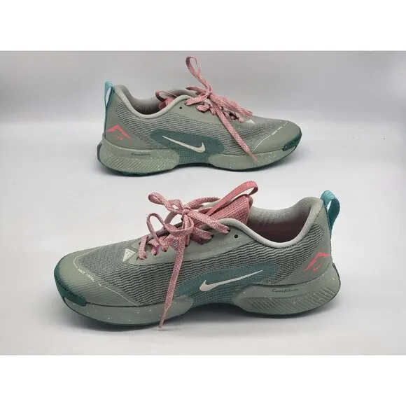 Nike Womens Juniper Trail 3 Running Shoes Sneakers FQ0902 300 Size 7 Green