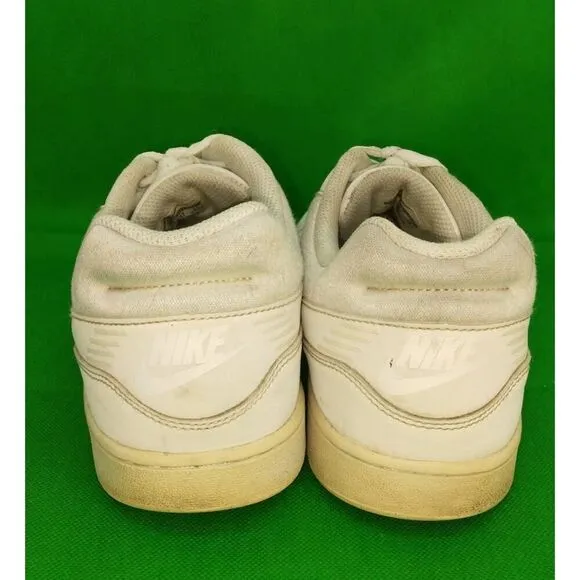 Nike Priority Men's Pre-owned White Leather Fashion Sneakers - sz. 10