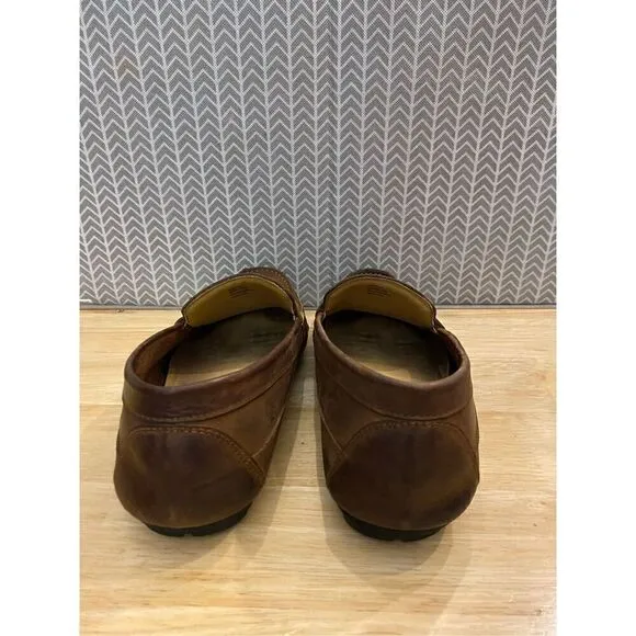 Nisolo Moreno Mens brown Leather slip On Loafers