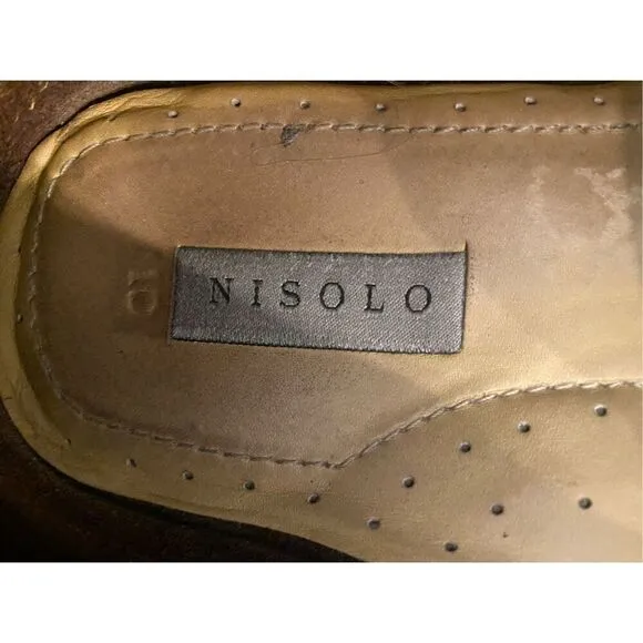 Nisolo Moreno Mens brown Leather slip On Loafers