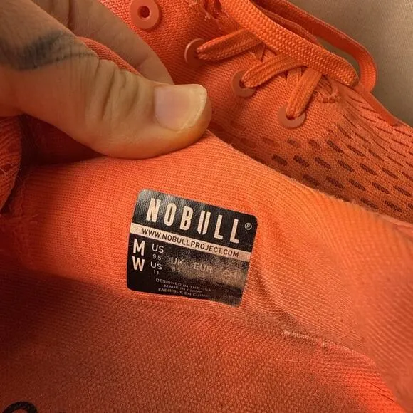 No Bull Journey Shoes Mens 9.5 Running Crossfit Sneakers Womens 11 Coral Jogging