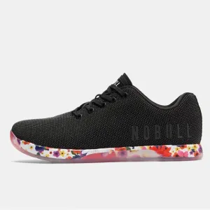 Nobull Outwork Black Daisy Sneakers Gym Training Womens 13 Mens 11.5