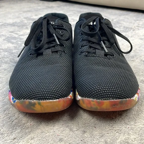 Nobull Outwork Black Daisy Sneakers Gym Training Womens 13 Mens 11.5