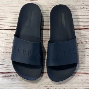 NOBULL Project Navy Blue Rubber Slides Sz 7M 8.5W