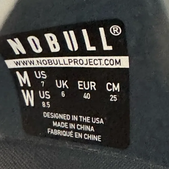 NOBULL Project Navy Blue Rubber Slides Sz 7M 8.5W