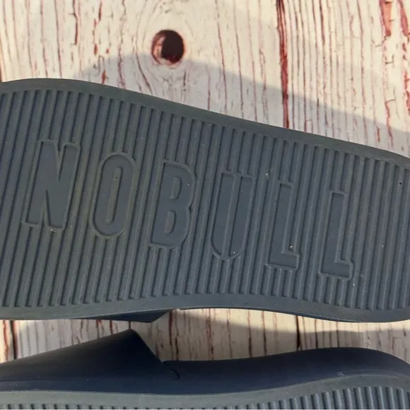 NOBULL Project Navy Blue Rubber Slides Sz 7M 8.5W
