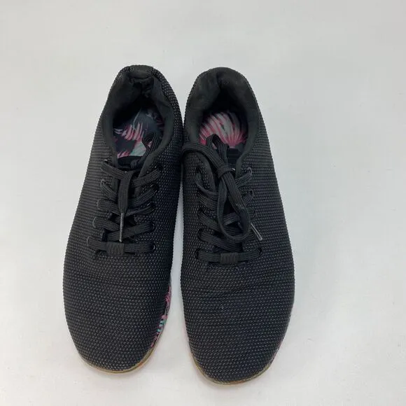 NOBULL Womens10 Black Sneakers Outwork Trainer Workout Shoes Midnight Palms