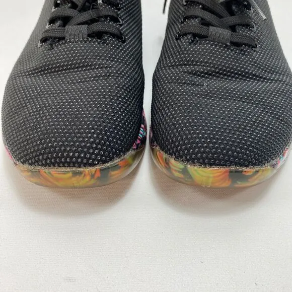 NOBULL Womens10 Black Sneakers Outwork Trainer Workout Shoes Midnight Palms
