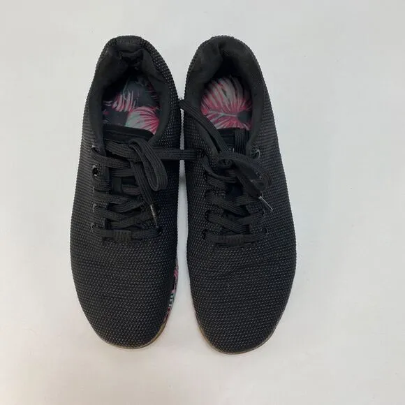 NOBULL Womens10 Black Sneakers Outwork Trainer Workout Shoes Midnight Palms