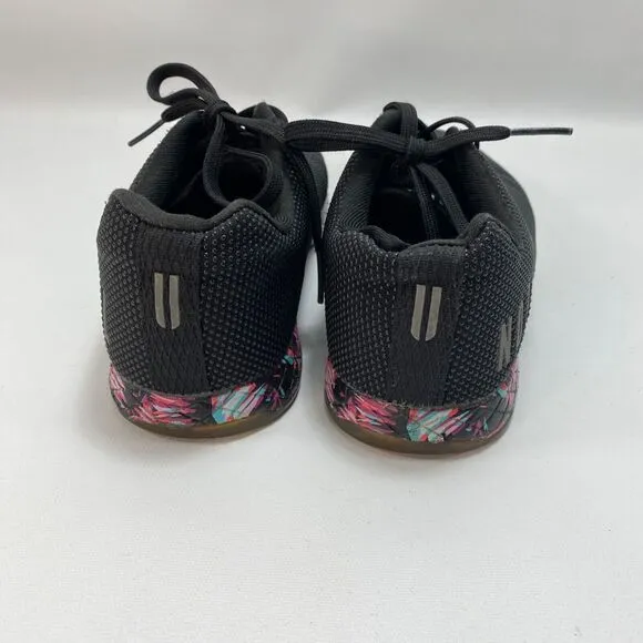 NOBULL Womens10 Black Sneakers Outwork Trainer Workout Shoes Midnight Palms