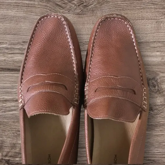 Nordstrom Leather Brown Loafers
