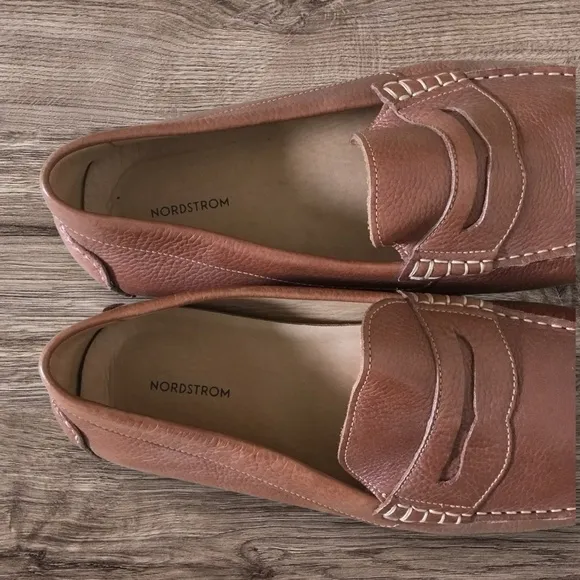Nordstrom Leather Brown Loafers