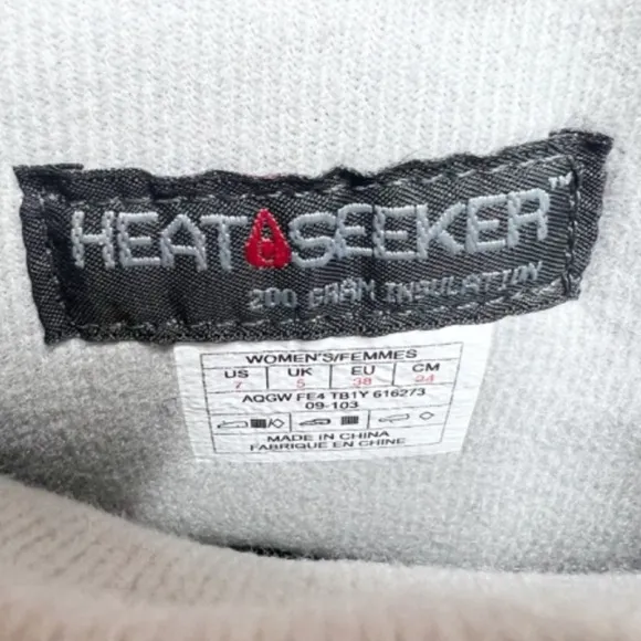 North Face Womens Heat Seeker 200 Fleece Low Rise Winter Weatherproof Gray Boots