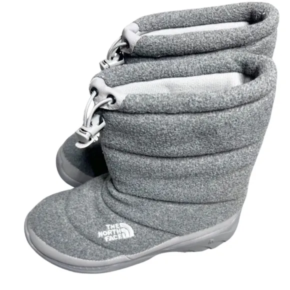 North Face Womens Heat Seeker 200 Fleece Low Rise Winter Weatherproof Gray Boots