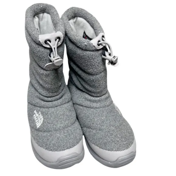 North Face Womens Heat Seeker 200 Fleece Low Rise Winter Weatherproof Gray Boots
