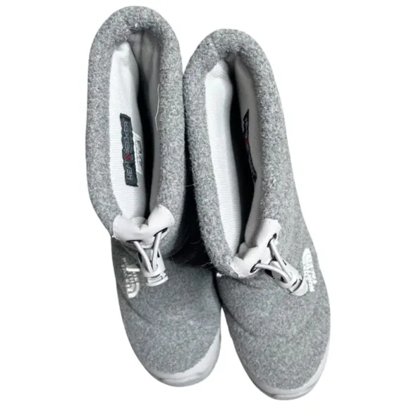 North Face Womens Heat Seeker 200 Fleece Low Rise Winter Weatherproof Gray Boots