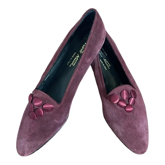 Nuovo Nicar Creazioni Suede Shoes NEW Size 8B flats loafers