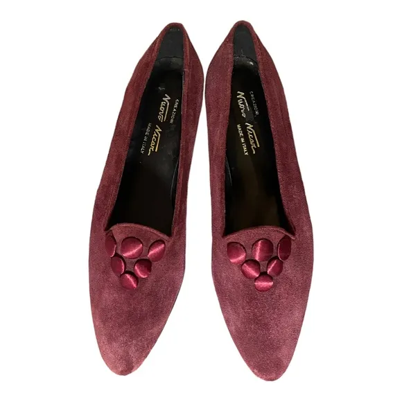 Nuovo Nicar Creazioni Suede Shoes NEW Size 8B flats loafers