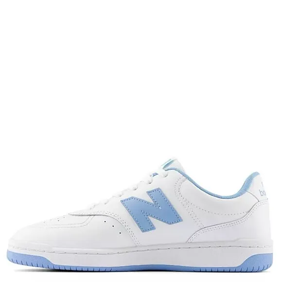 NWOB NEW BALANCE BB80 Court Legacy Sneakers 10 White Light Blue Fashion Casual