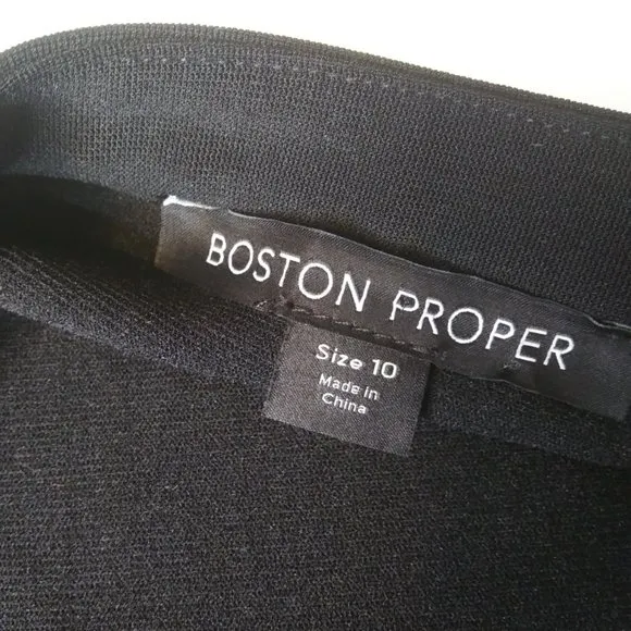NWOT Boston Proper Beyond Travel Collection long open front vest 2 pockets