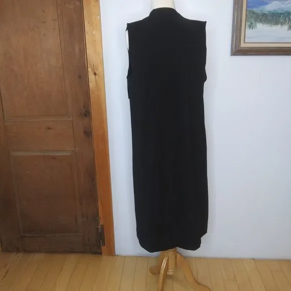 NWOT Boston Proper Beyond Travel Collection long open front vest 2 pockets