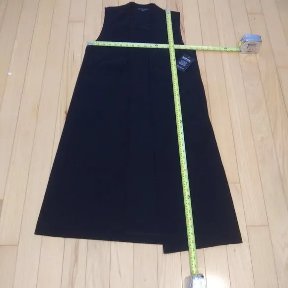 NWOT Boston Proper Beyond Travel Collection long open front vest 2 pockets