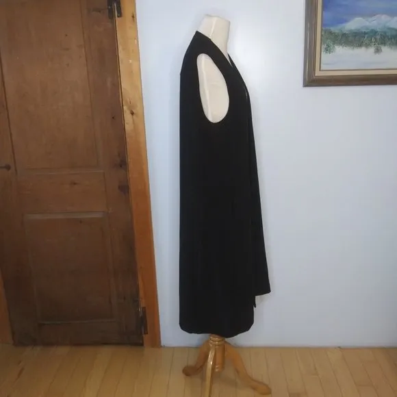 NWOT Boston Proper Beyond Travel Collection long open front vest 2 pockets