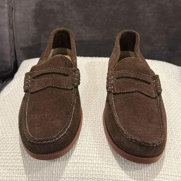NWOT G. H. Bass &amp; Co. Weejuns Men’s Soft Brown Suede Loafers Size 10.5