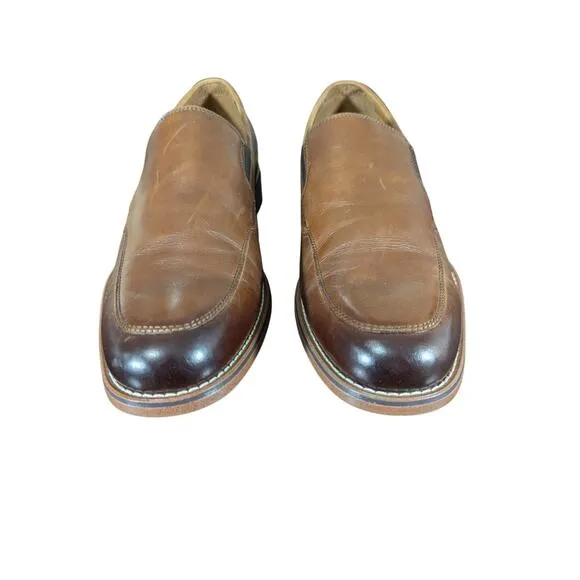 NWOT! G.H.BASS CO.! &quot;BAXTER&quot; NUTMEG BROWN FADE GENUINE LEATHER LOAFERS! SZ 10M