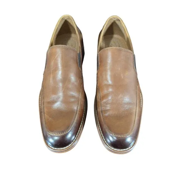 NWOT! G.H.BASS CO.! &quot;BAXTER&quot; NUTMEG BROWN FADE GENUINE LEATHER LOAFERS! SZ 10M