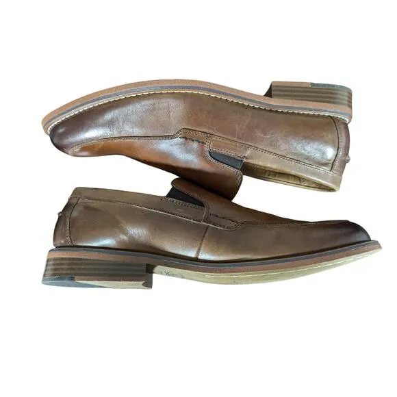 NWOT! G.H.BASS CO.! &quot;BAXTER&quot; NUTMEG BROWN FADE GENUINE LEATHER LOAFERS! SZ 10M