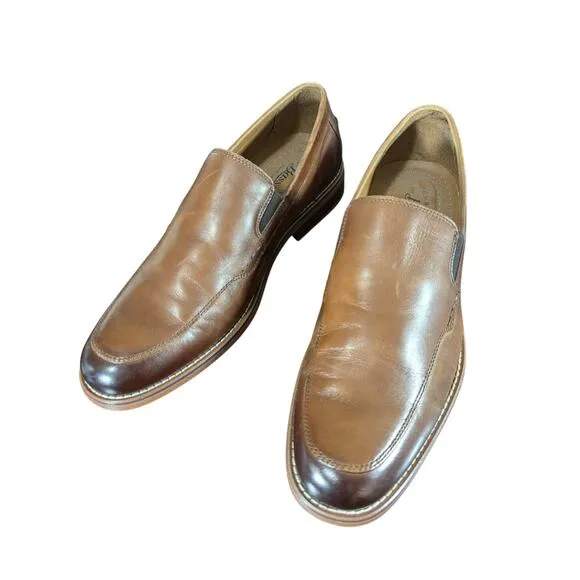 NWOT! G.H.BASS CO.! &quot;BAXTER&quot; NUTMEG BROWN FADE GENUINE LEATHER LOAFERS! SZ 10M